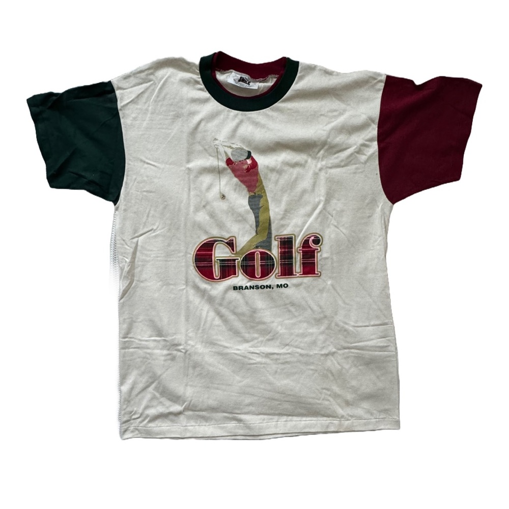 Vintage Carolina Smile XXL Golf Tee With Block Sleeves